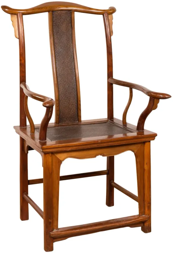Chinese Ming Style Scholar's Armchair - FEA Home - Brown