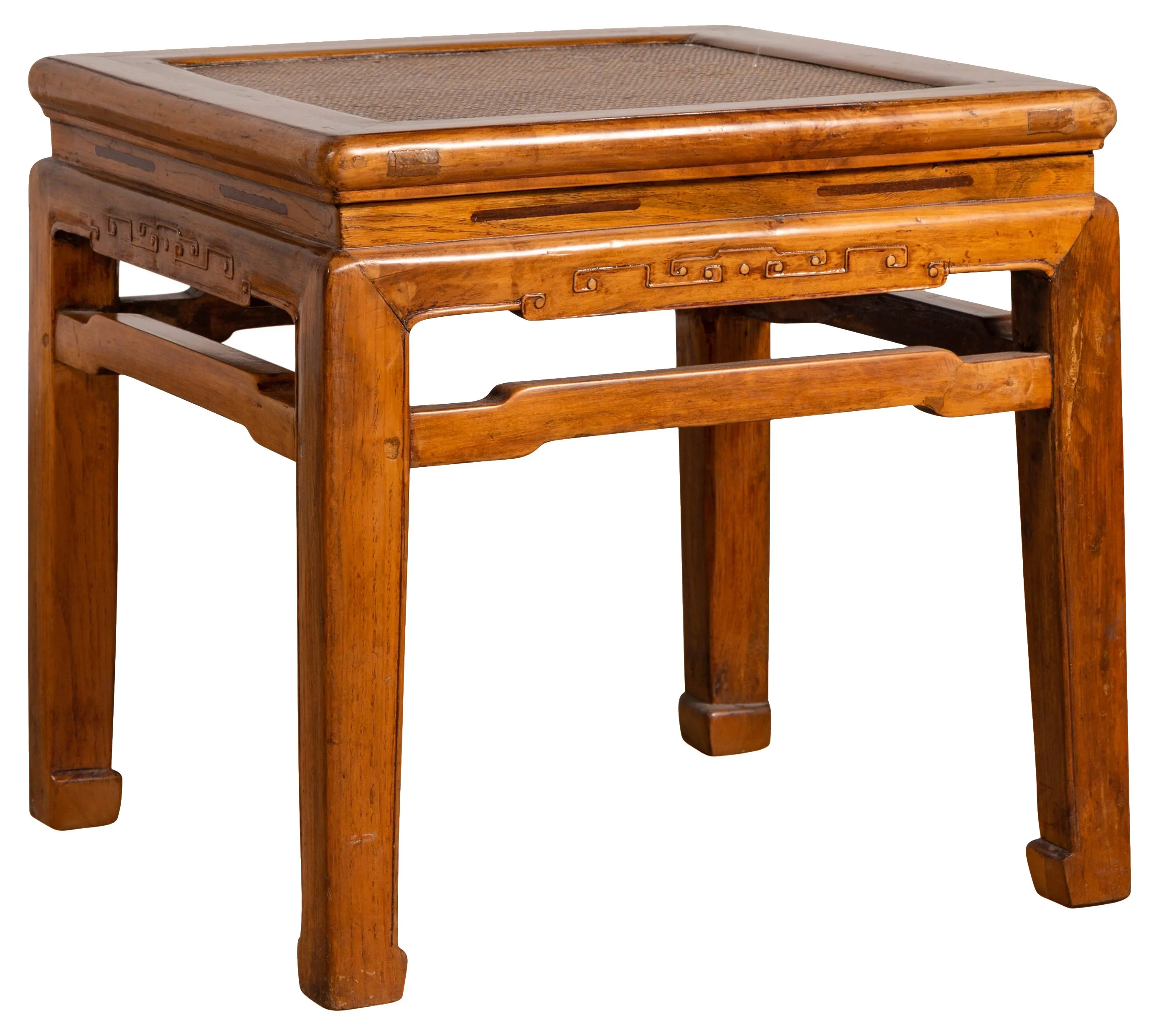 Chinese Ming Style Elmwood Waisted Table - FEA Home - Brown