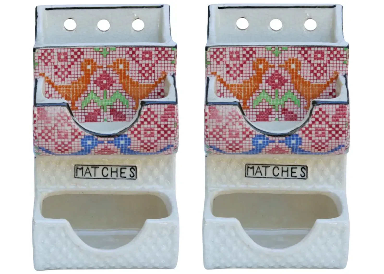 Japanese Ceramic Match Strikers - Set of 2 - Interesting Things - White