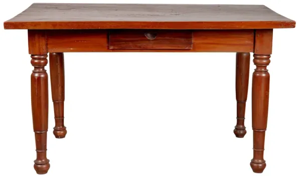 Dutch Colonial Javanese Teak Desk - FEA Home - Brown