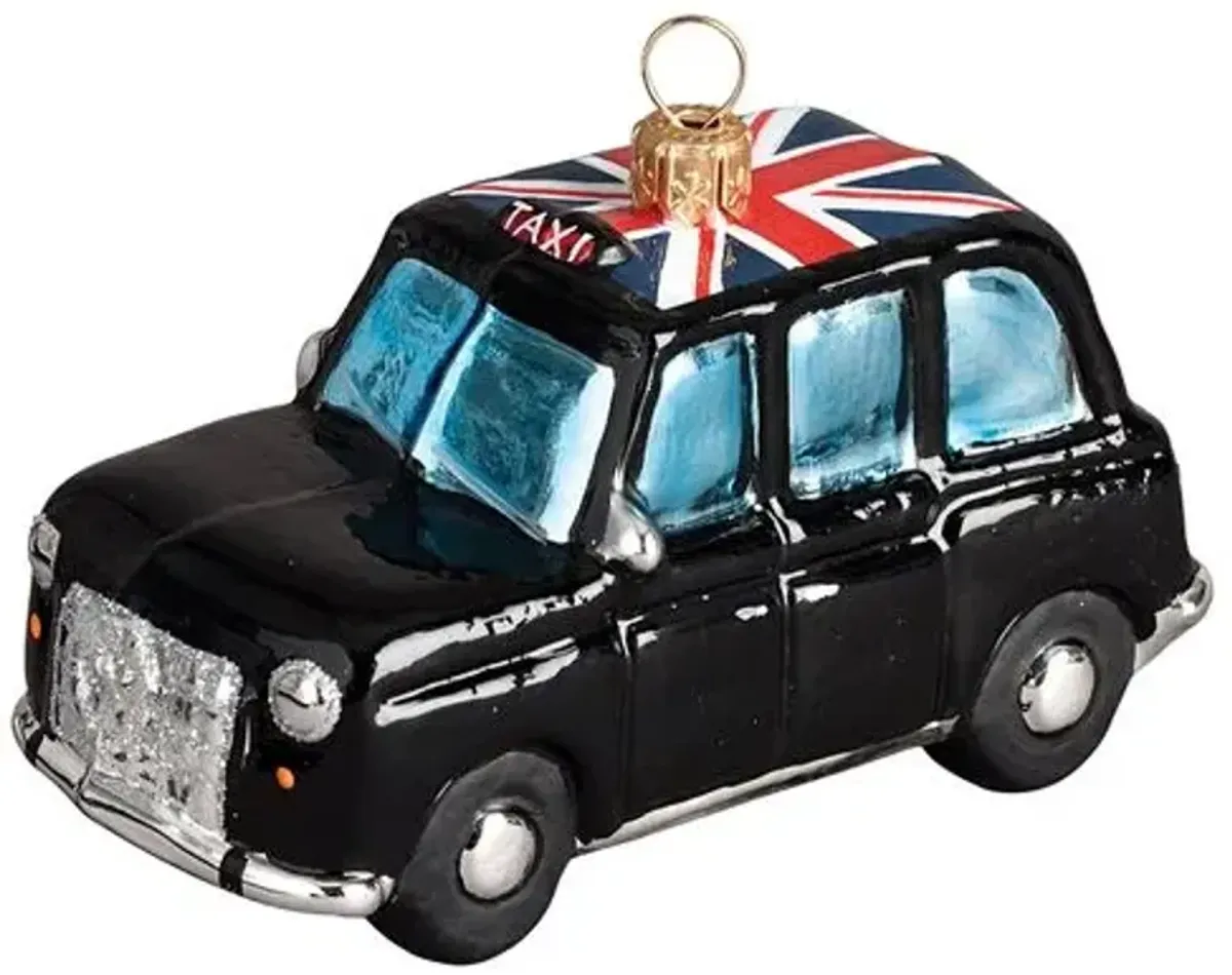 London Taxi Ornament - Black