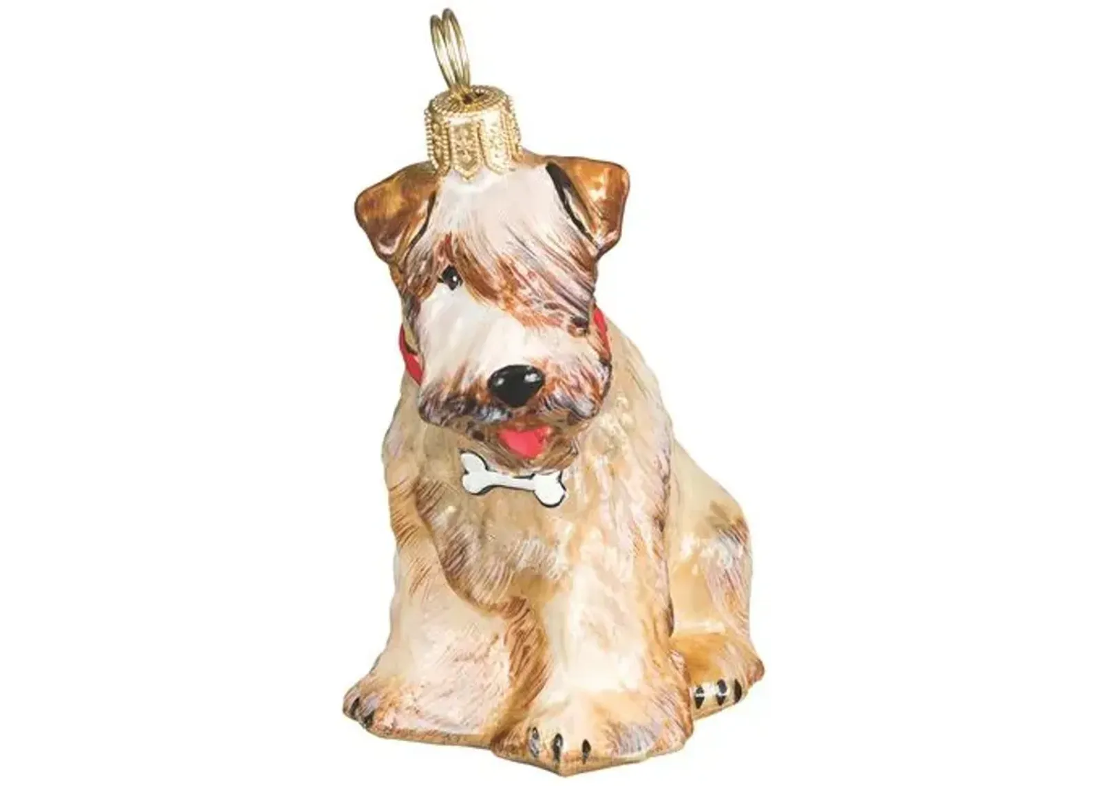 Wheaten with Bone Collar Ornament - Beige - Handcrafted