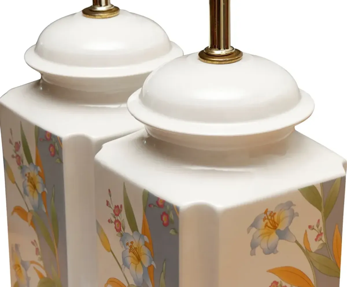 Murray Feiss Ceramic Table Lamps - a Pair - Interesting Things