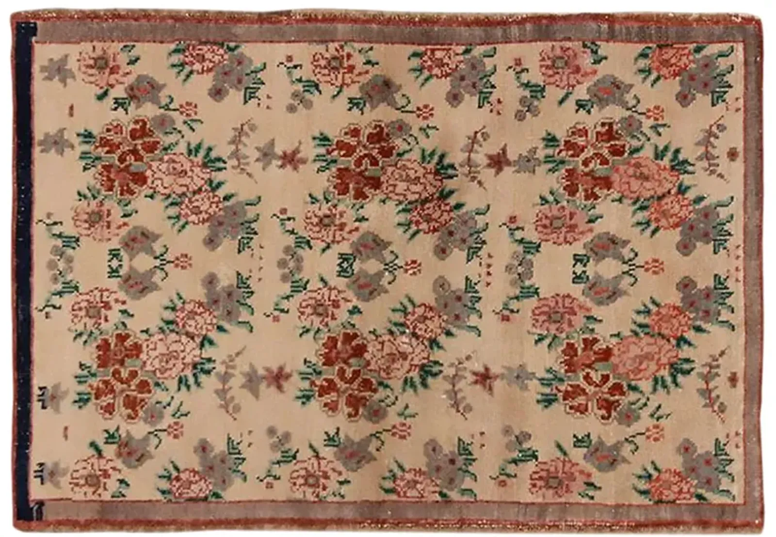 Turkish Oushak Rug - 2'9 x 3'11 - beige - beige