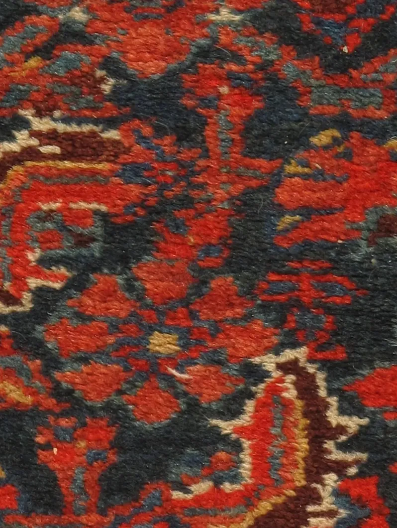 Persian Hamadan Runner - 3'4" x 13'4" - red