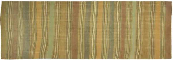 Turkish Kilim - 4'7" x 15' - Green