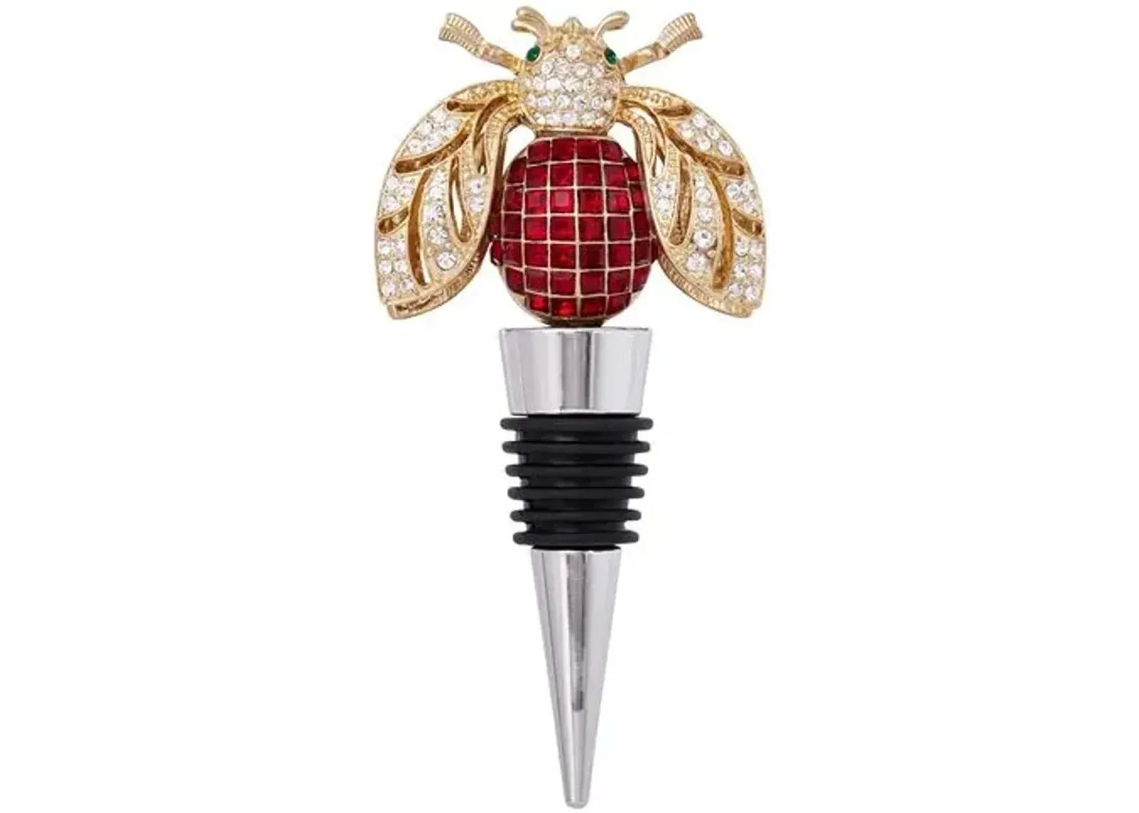 Sparkle Bee Wine Stopper - Gold - Joanna Buchanan - Multi