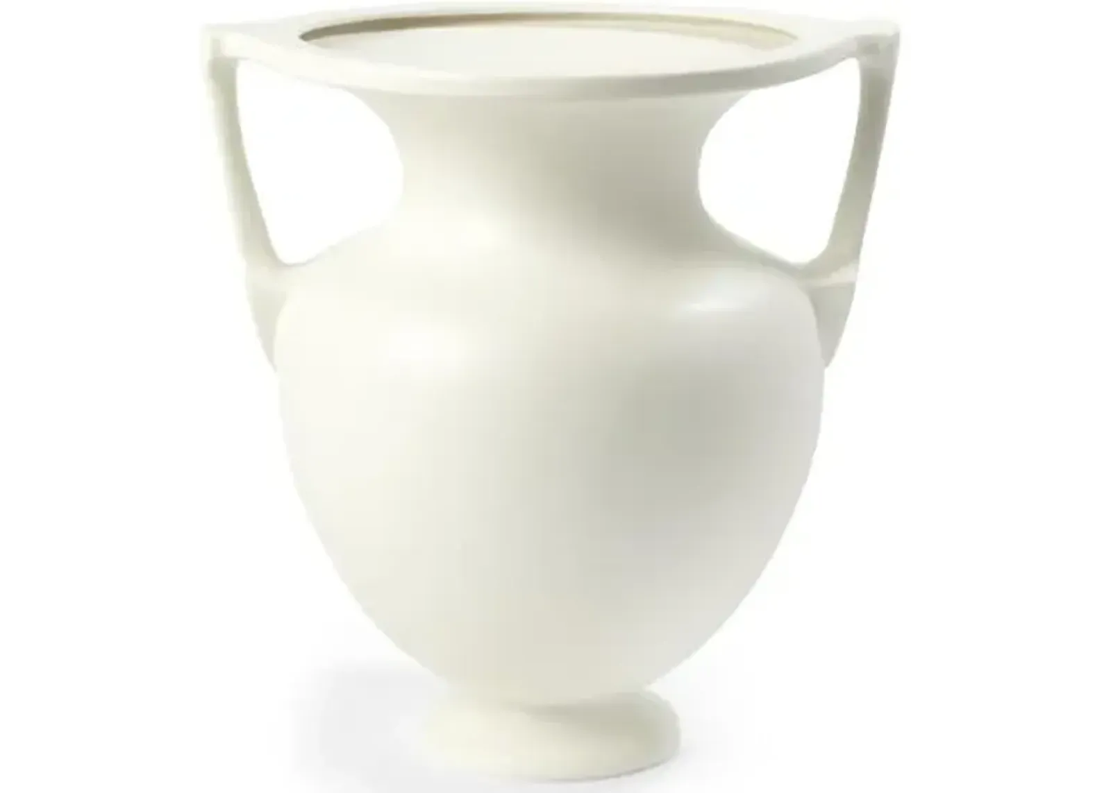 16" Grecian Amphora Vase - White - Global Views