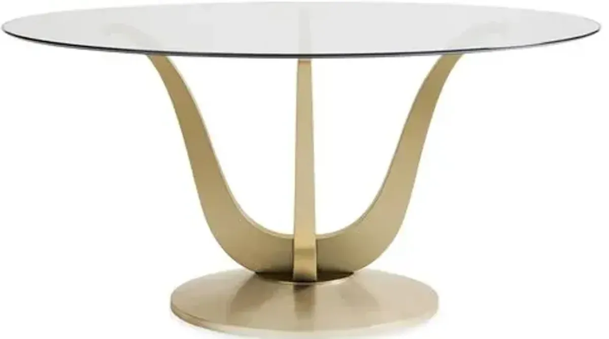 Rounding Dining Table - Champagne Gold