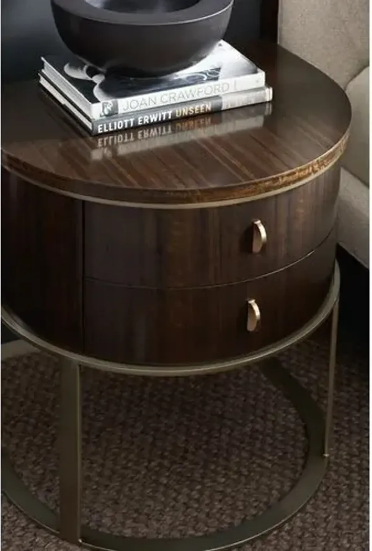 Moderne Nightstand - Aged Bourbon