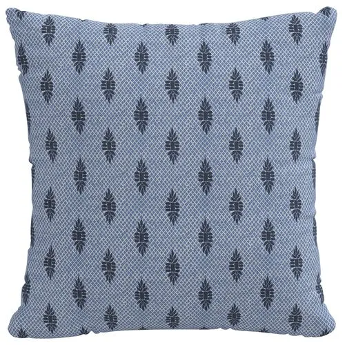 Libby Pillow - Navy Boca Medallion