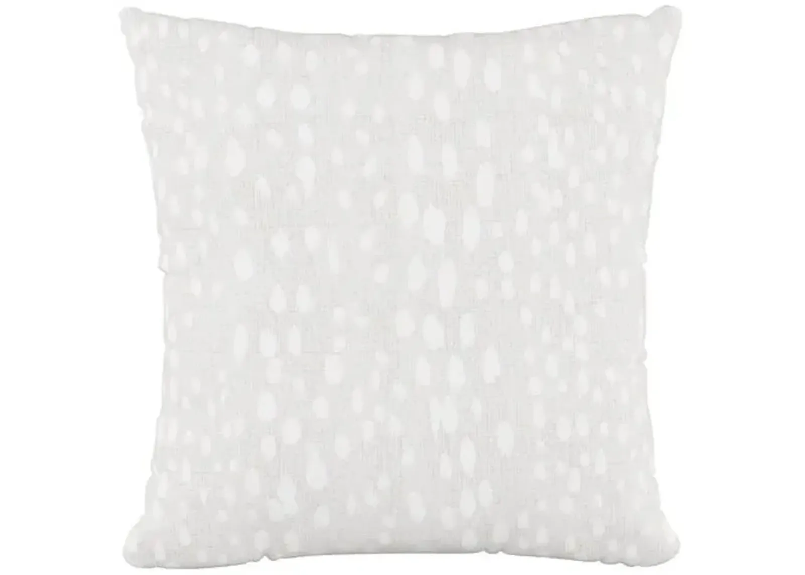 Linen Leopard Pillow - Ivory