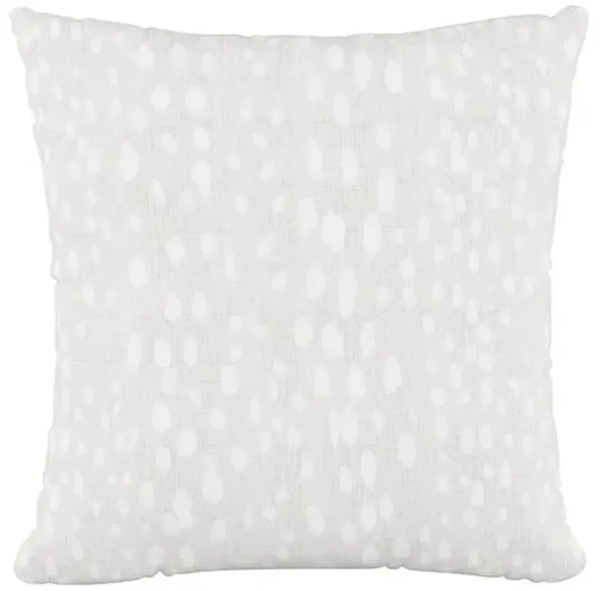 Linen Leopard Pillow - Ivory