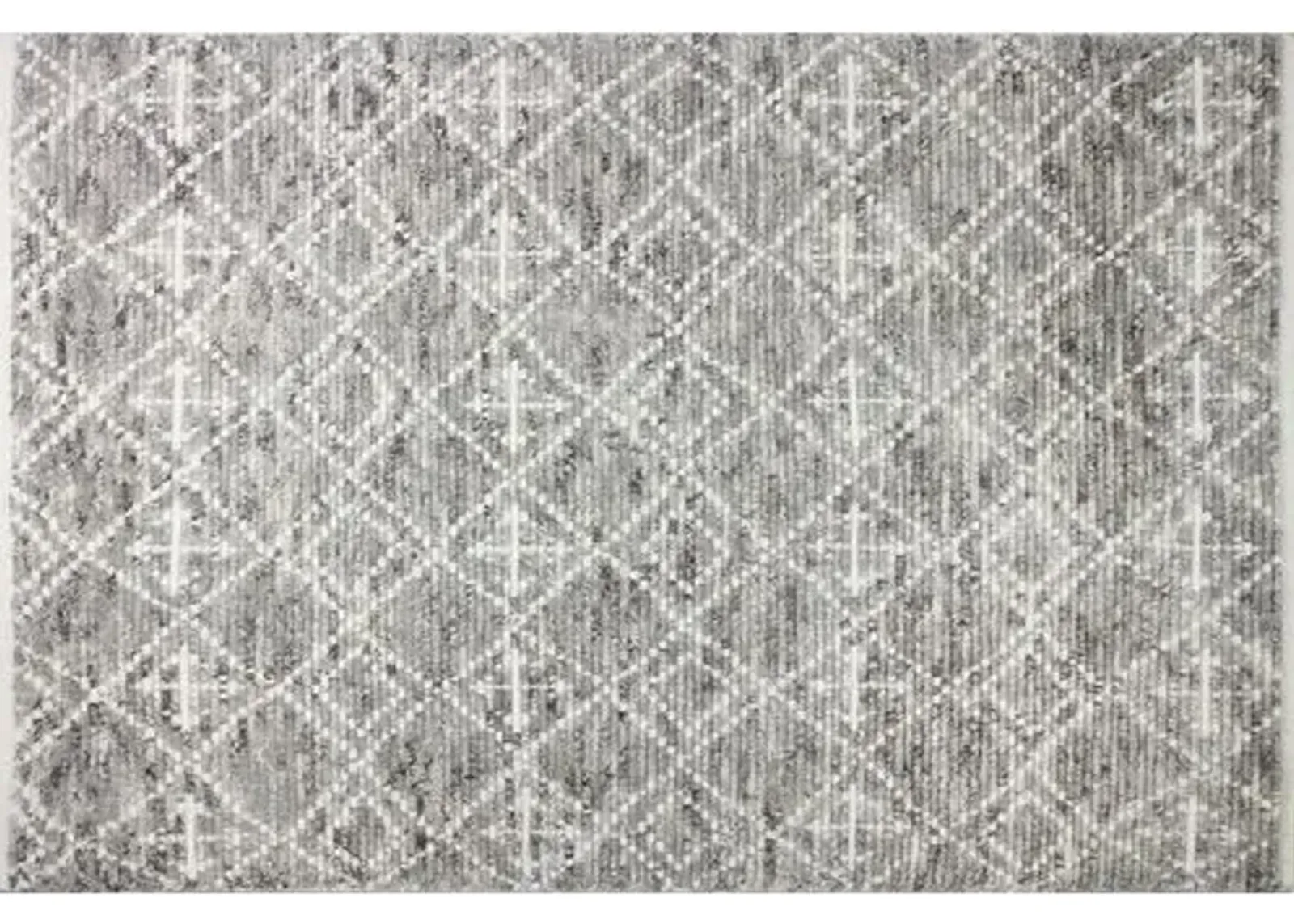 Rafik Hand-Knotted Rug - Gray - Gray