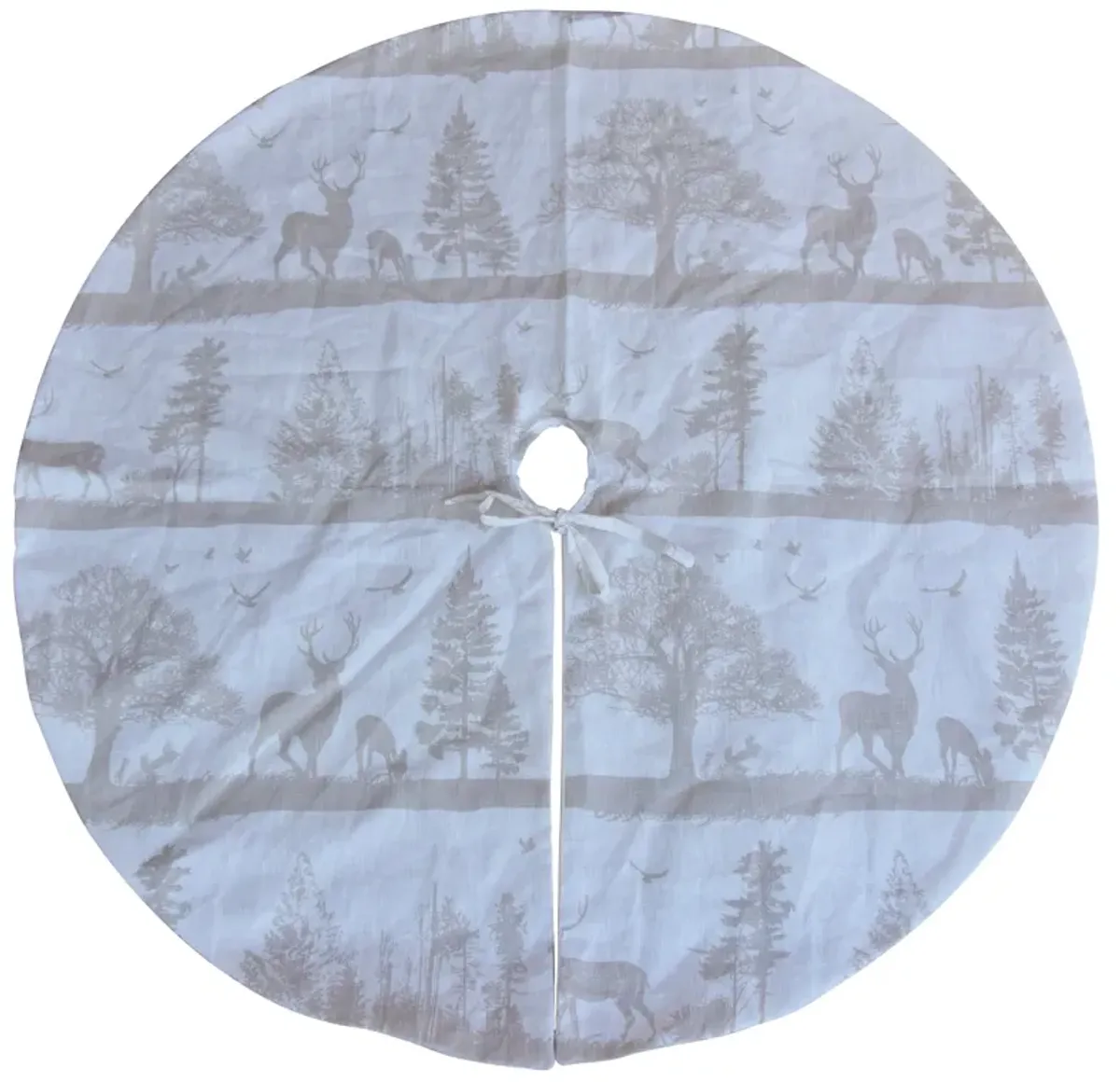 53" Woodland Tree Skirt - Beige