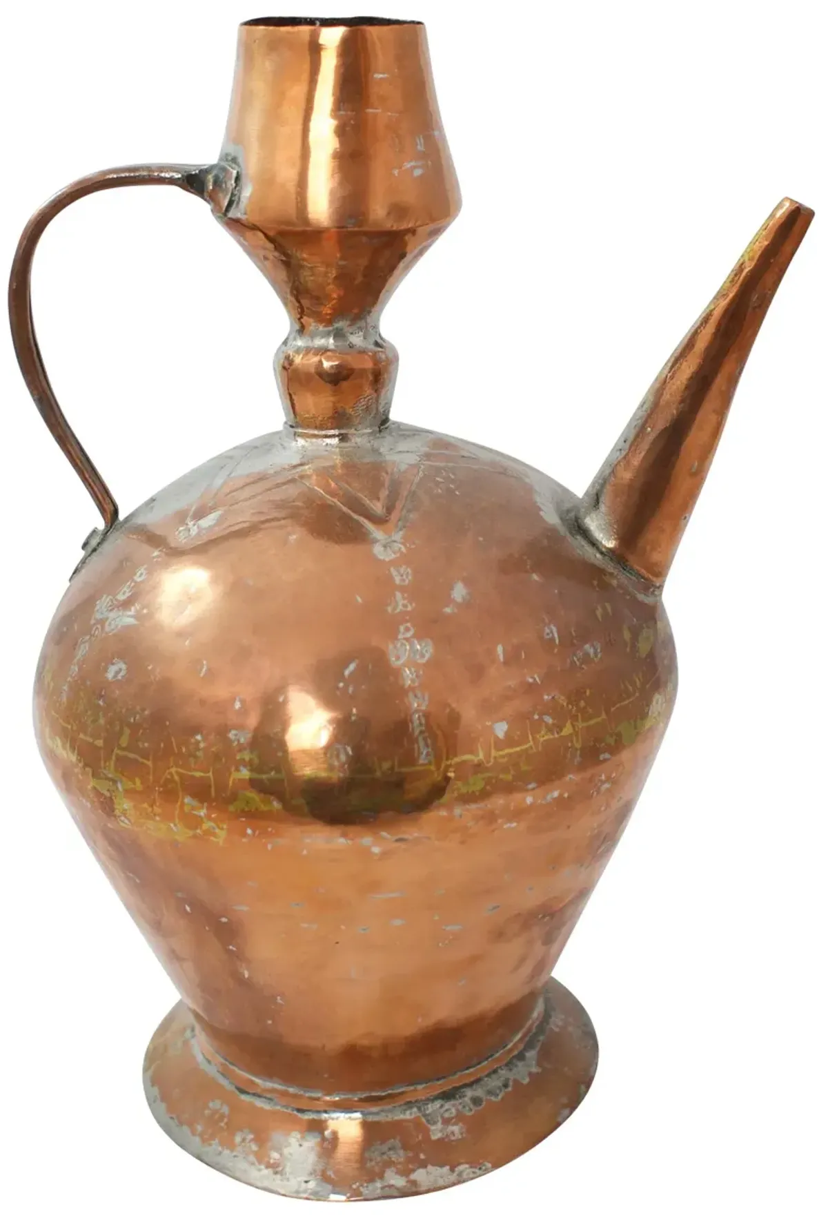 Handwrought Copper Pitcher - G3Q Designs - Gold