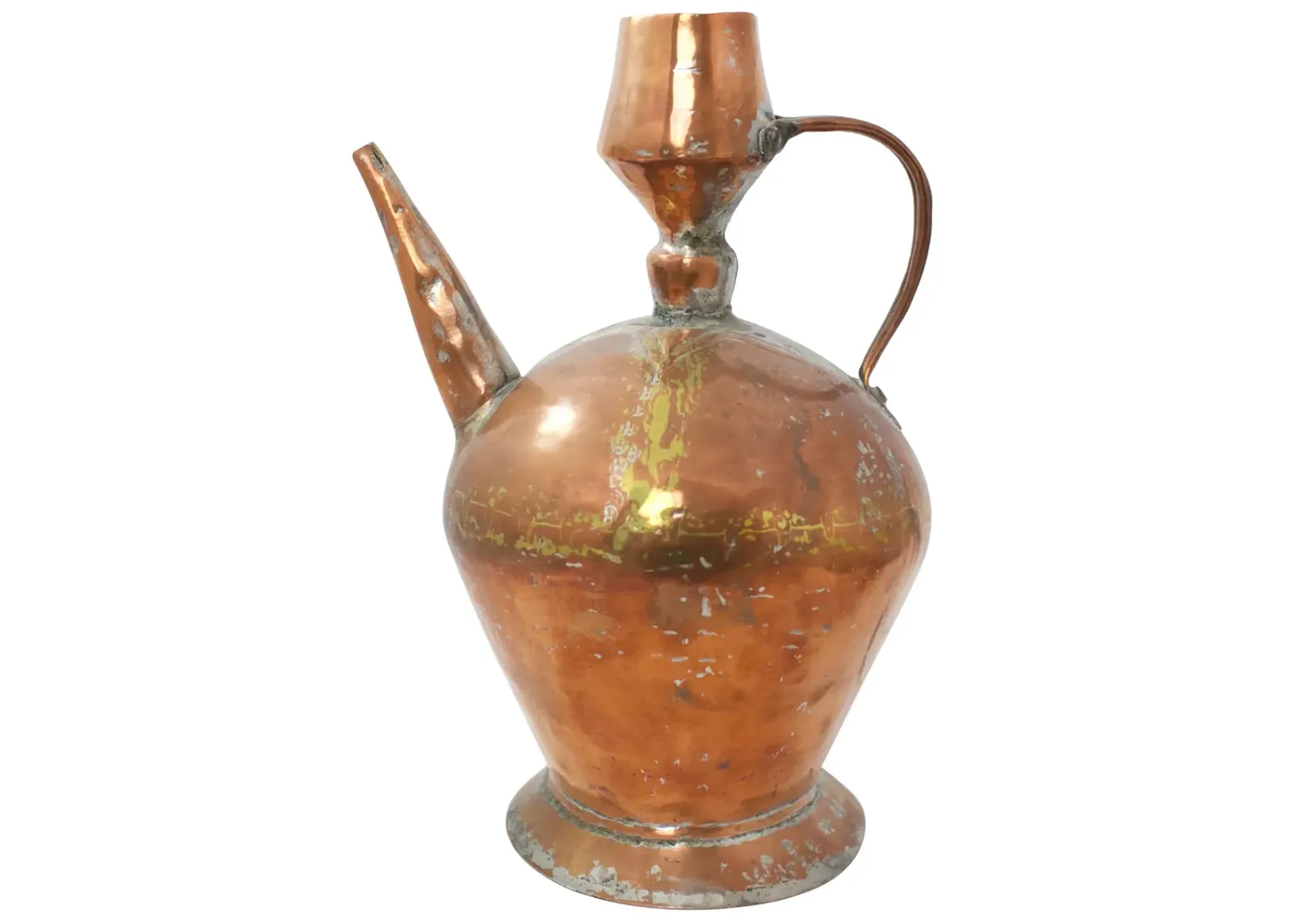 Handwrought Copper Pitcher - G3Q Designs - Gold