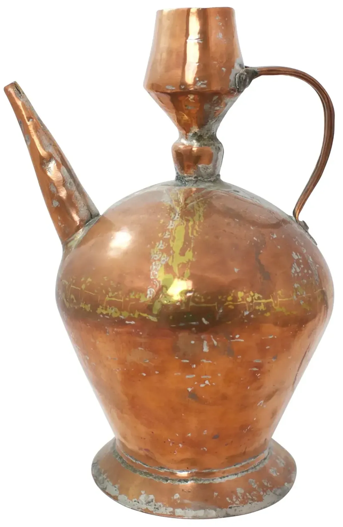 Handwrought Copper Pitcher - G3Q Designs - Gold