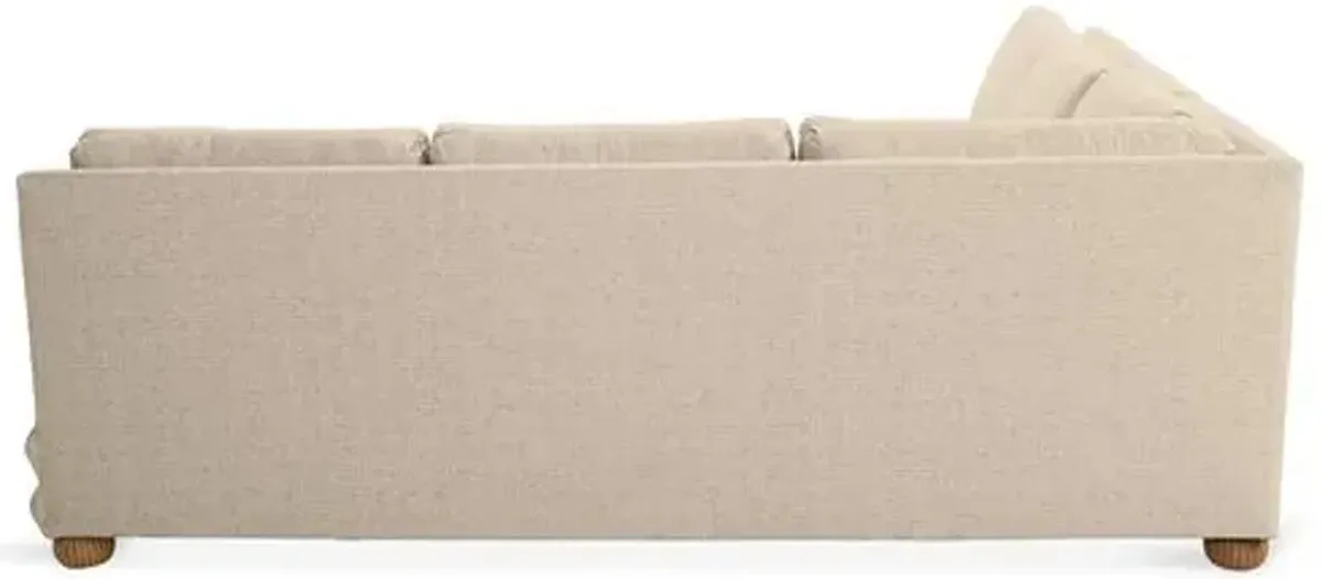 Millbrae Left-Facing Sectional - Dune Linen