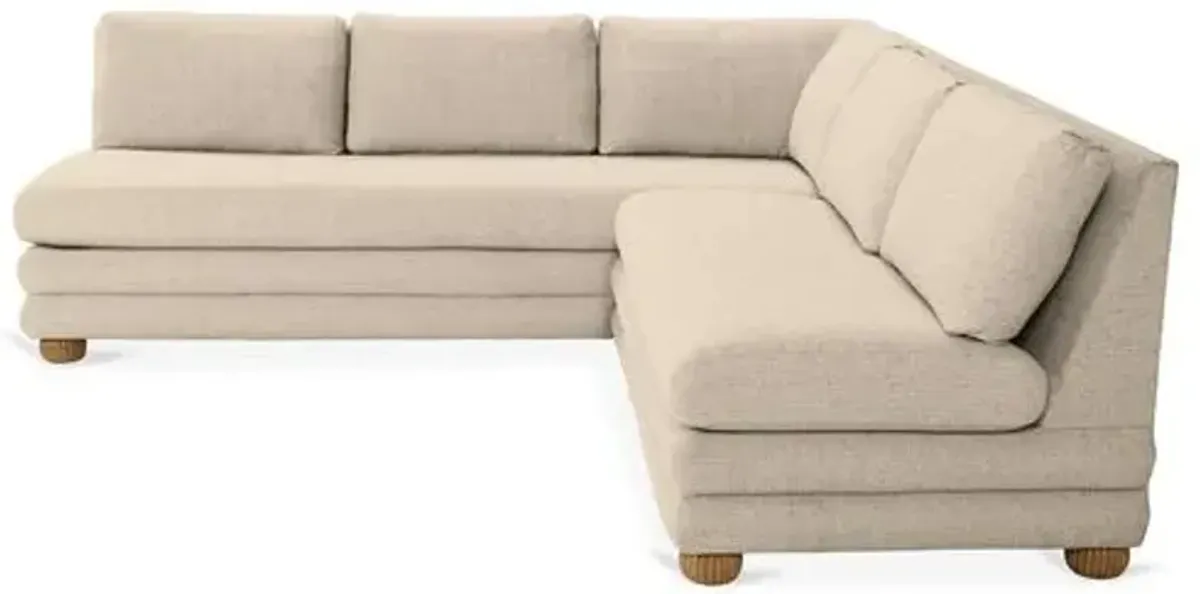 Millbrae Right-Facing Sectional - Dune Linen