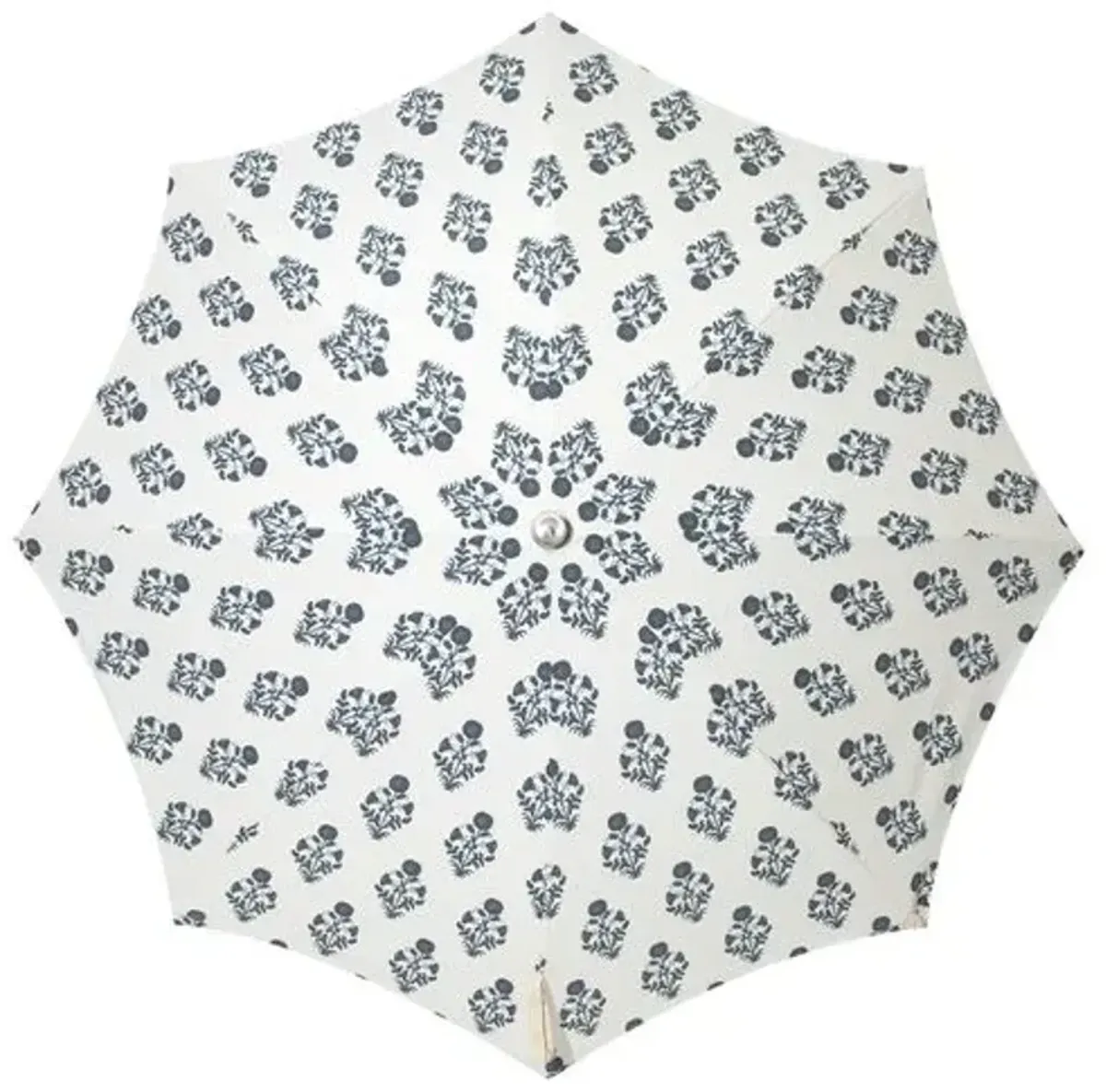 Luna Premium Beach Umbrella - Blue/White