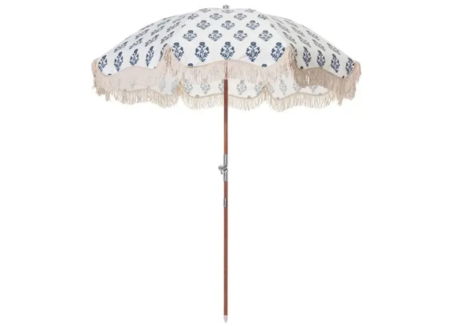 Luna Premium Beach Umbrella - Blue/White