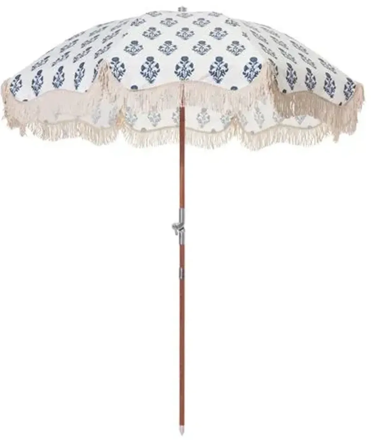 Luna Premium Beach Umbrella - Blue/White