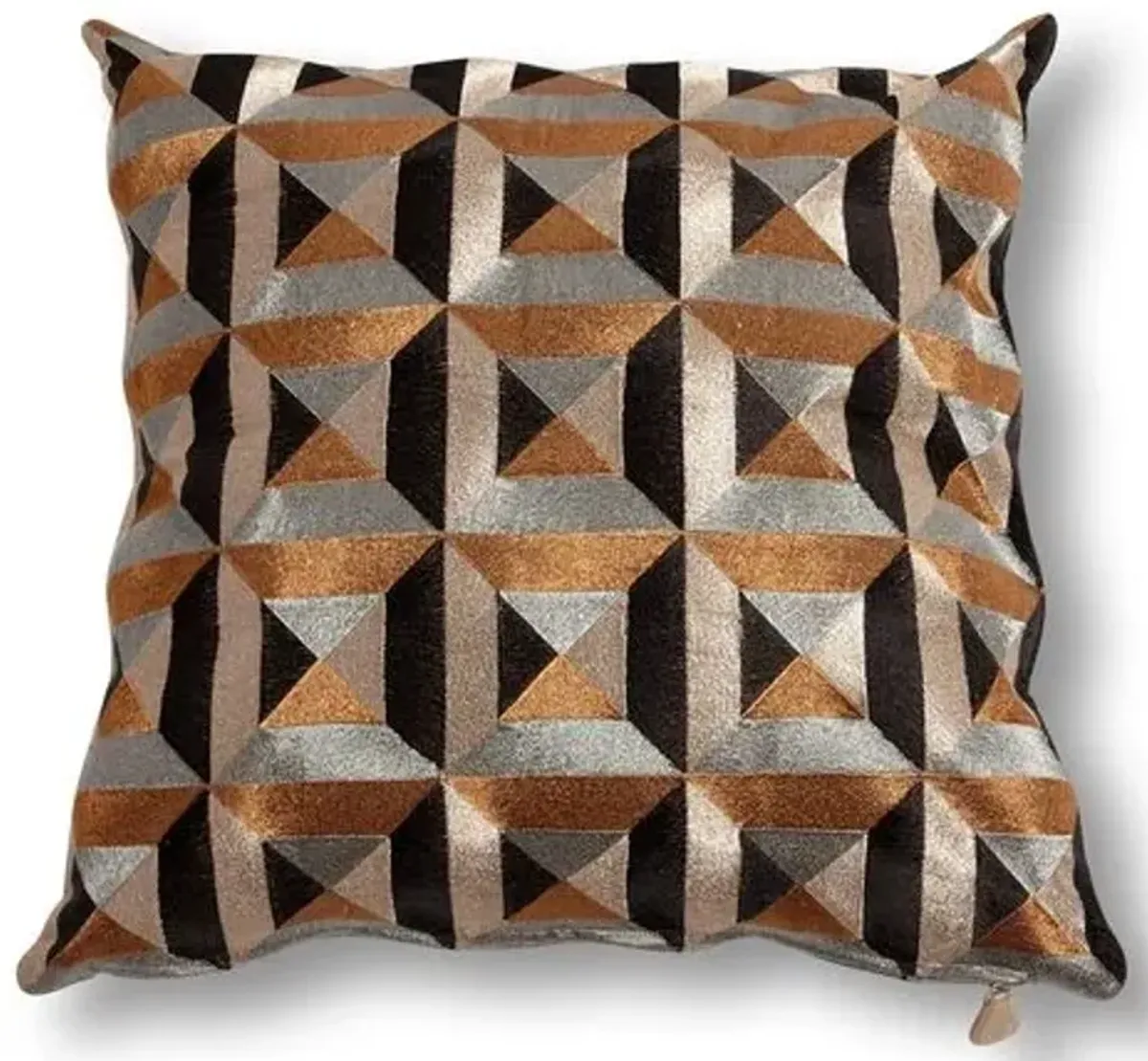 Gabrielle 20x20 Pillow - Bronze/Black - Global Views