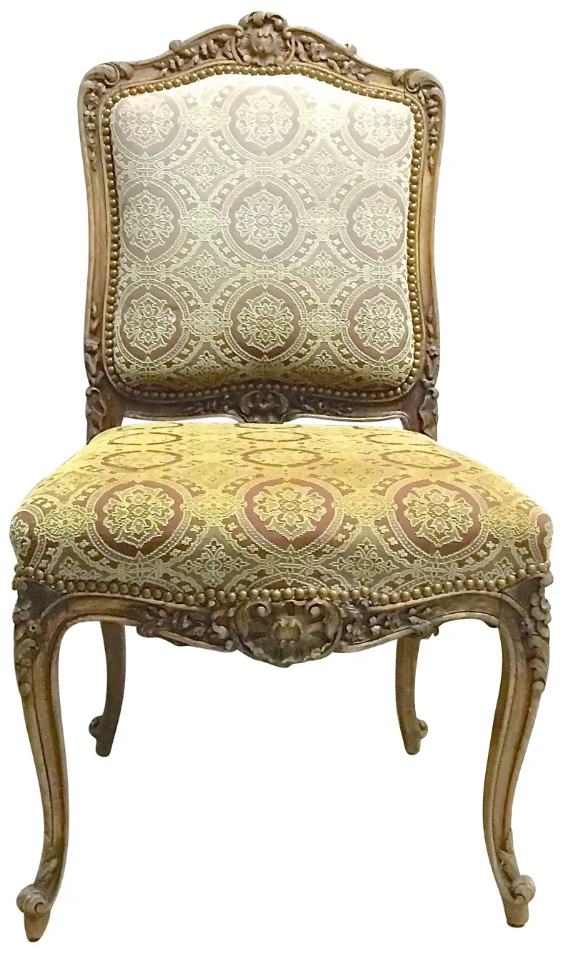 Acanthus Leaf & Medallion Slipper Chair - Vermilion Designs - brown