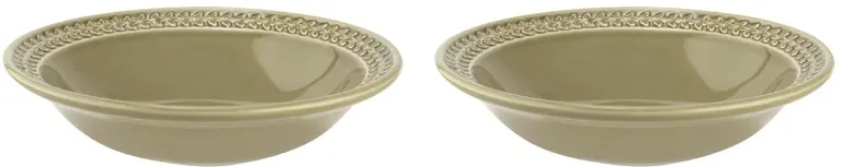 S/4 Botanic Garden Harmony Pasta Bowls, Green