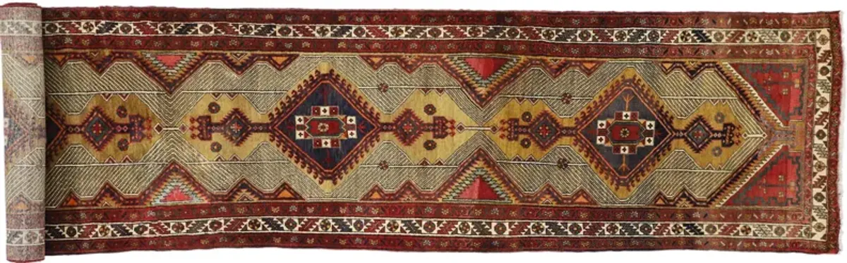 Persian Azerbaijan Runner - 3'4 x 14'9 - Esmaili Rugs & Antiques - Red - Red