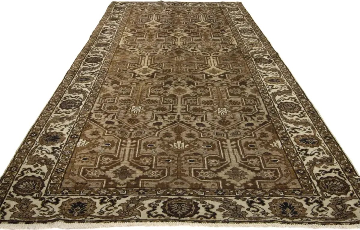 4'4" x 8'2" Turkish Sivas Runner - Esmaili Rugs & Antiques - Brown - Brown