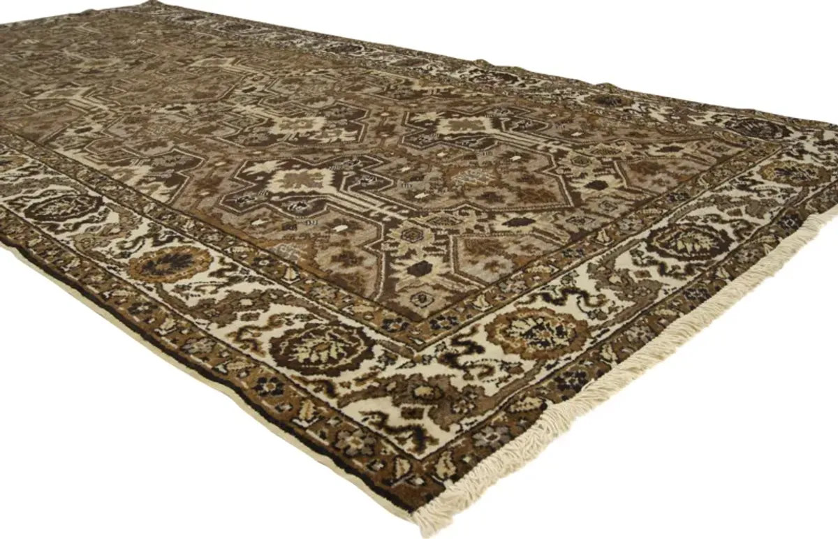 4'4" x 8'2" Turkish Sivas Runner - Esmaili Rugs & Antiques - Brown - Brown