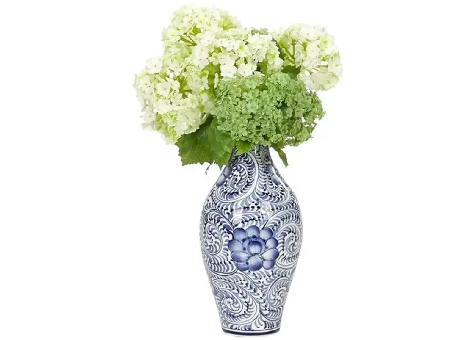 Snowball in Vase - Faux - NDI - Handcrafted - White