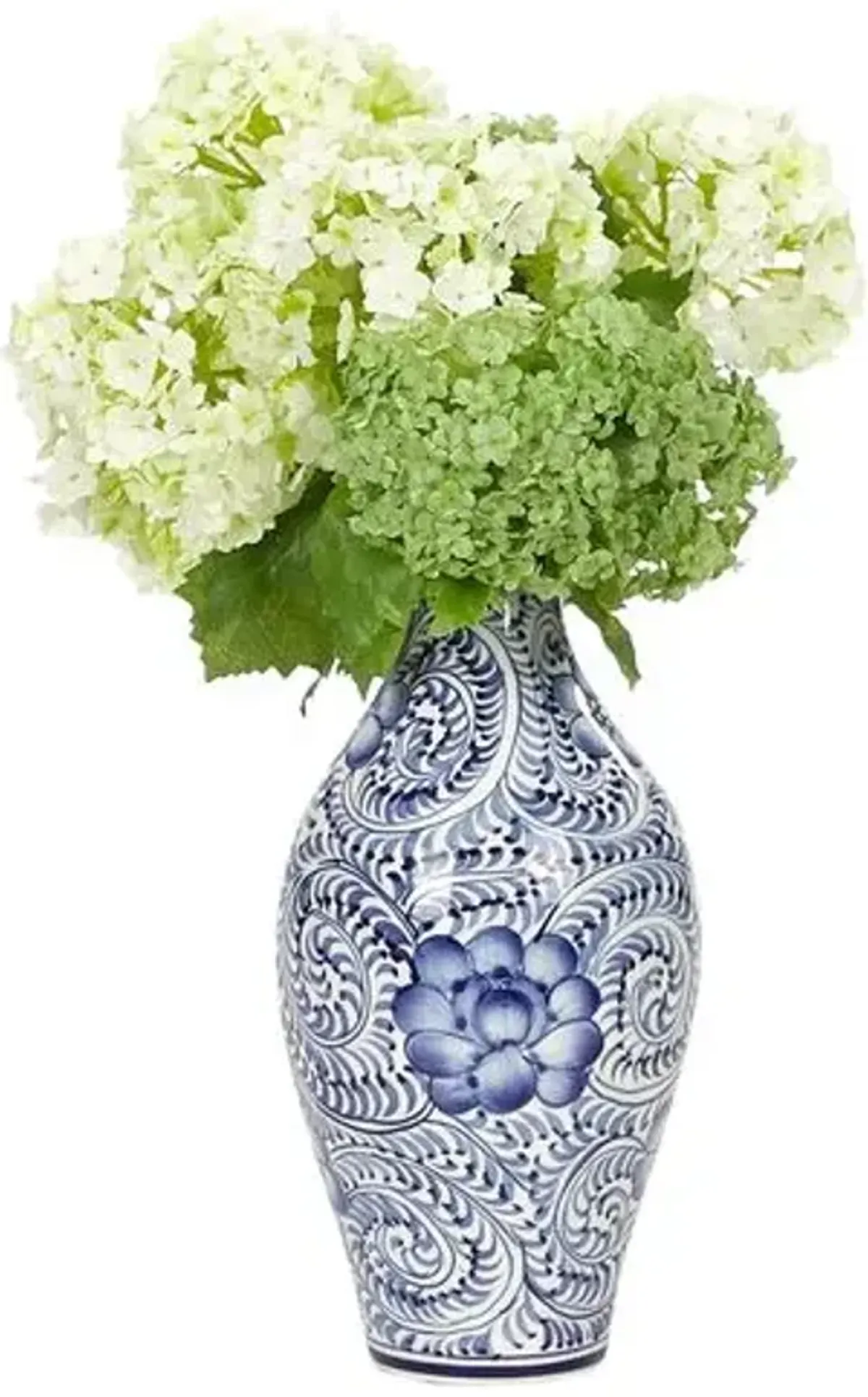 Snowball in Vase - Faux - NDI - Handcrafted - White