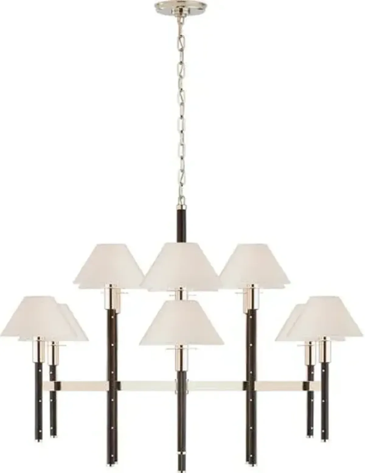 Ralph Lauren Home - Visual Comfort - Radford Two-Tier Chandelier - Silver