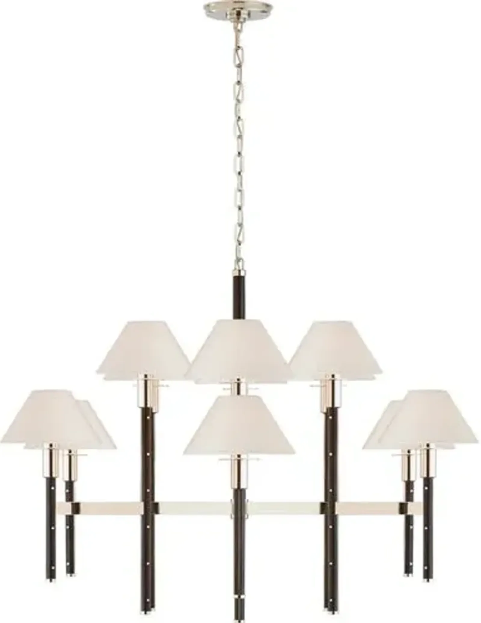 Ralph Lauren Home - Visual Comfort - Radford Two-Tier Chandelier - Silver