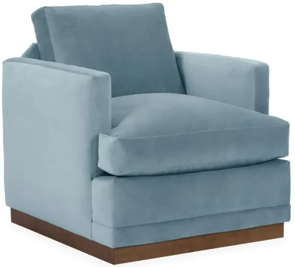 Shaw Velvet Swivel Club Chair - Hancrafted in the USA