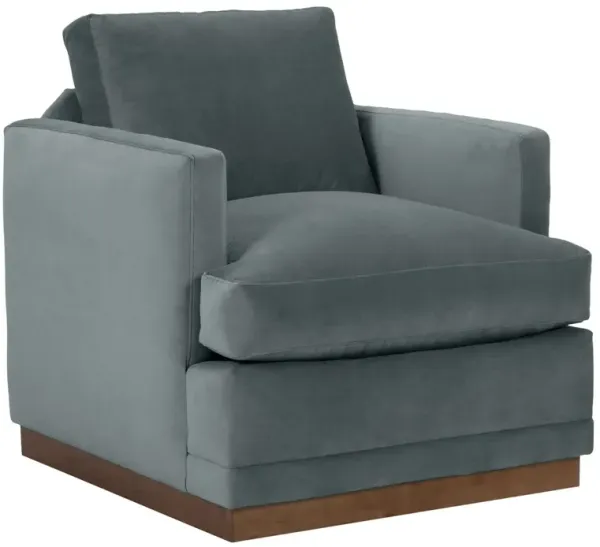 Shaw Velvet Swivel Club Chair