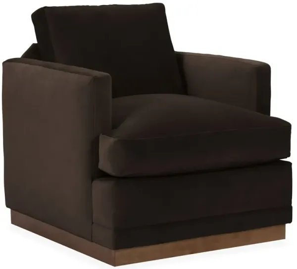 Shaw Velvet Swivel Club Chair