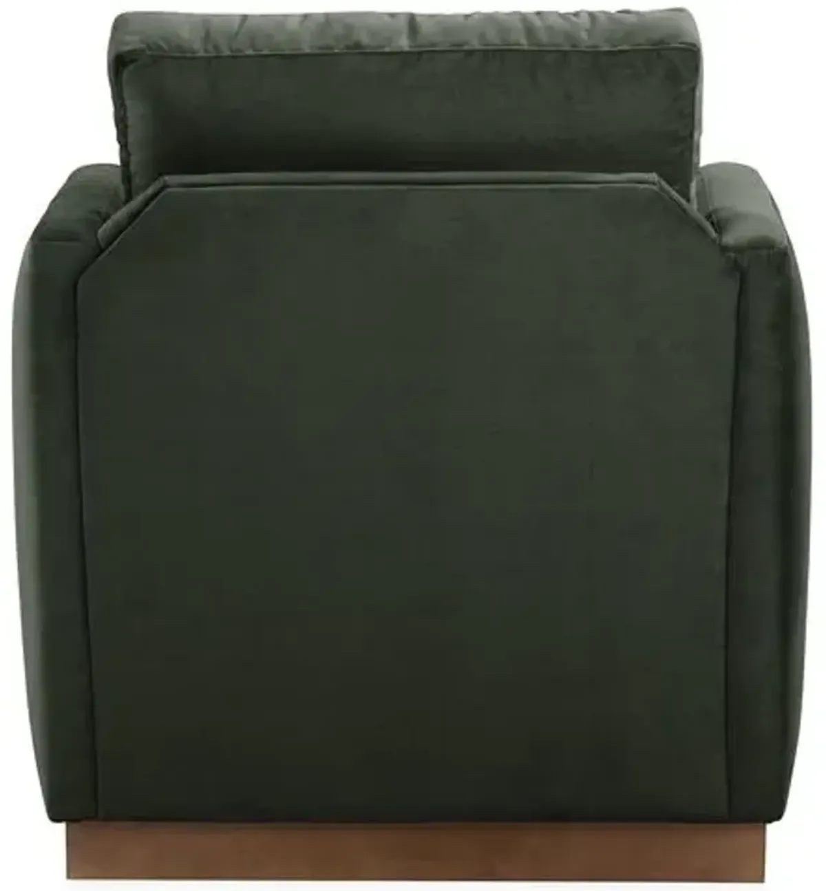 Shaw Velvet Swivel Club Chair - Hancrafted in the USA