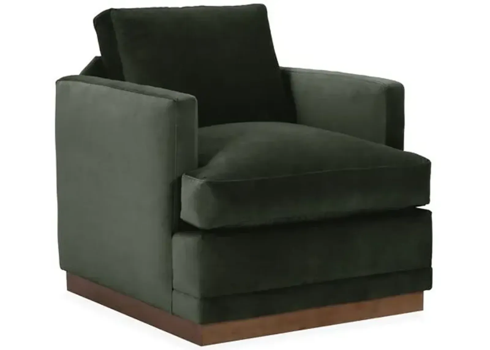 Shaw Velvet Swivel Club Chair - Hancrafted in the USA