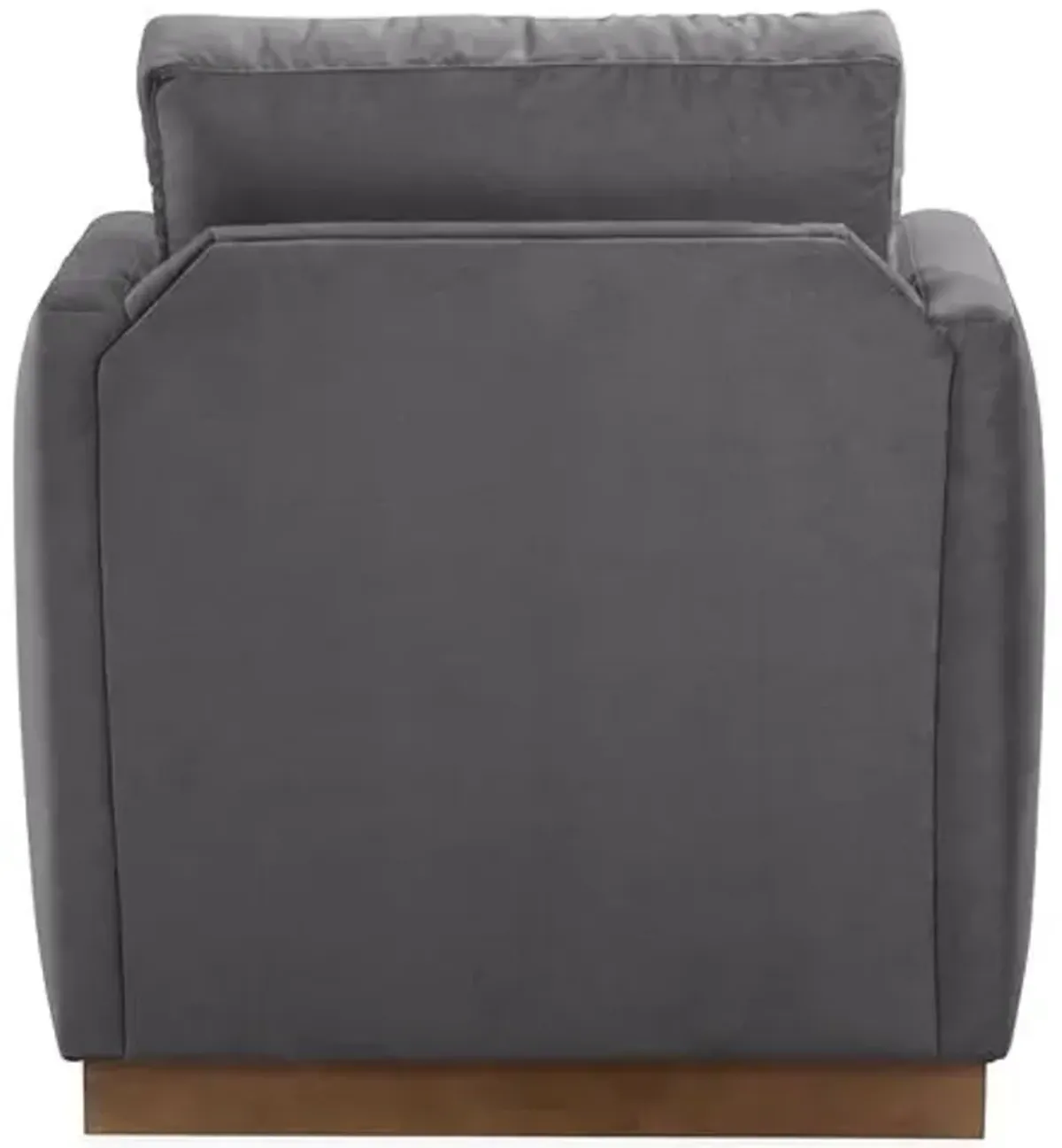 Shaw Velvet Swivel Club Chair - Hancrafted in the USA