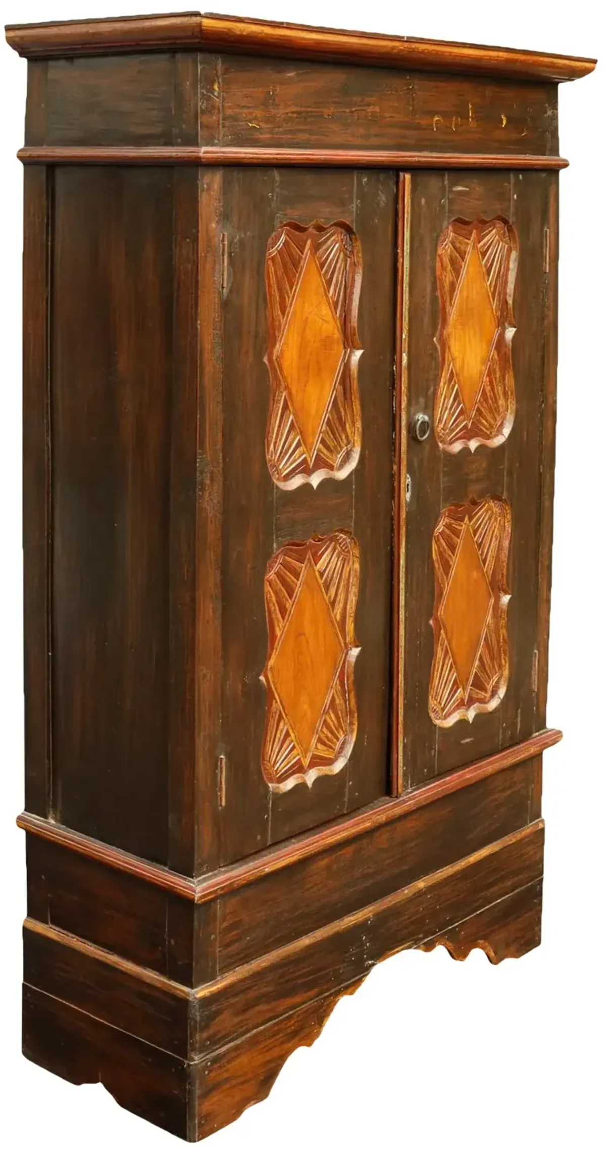 Simply Carved Craftsman Style Wardrobe - Interesting Things - Brown