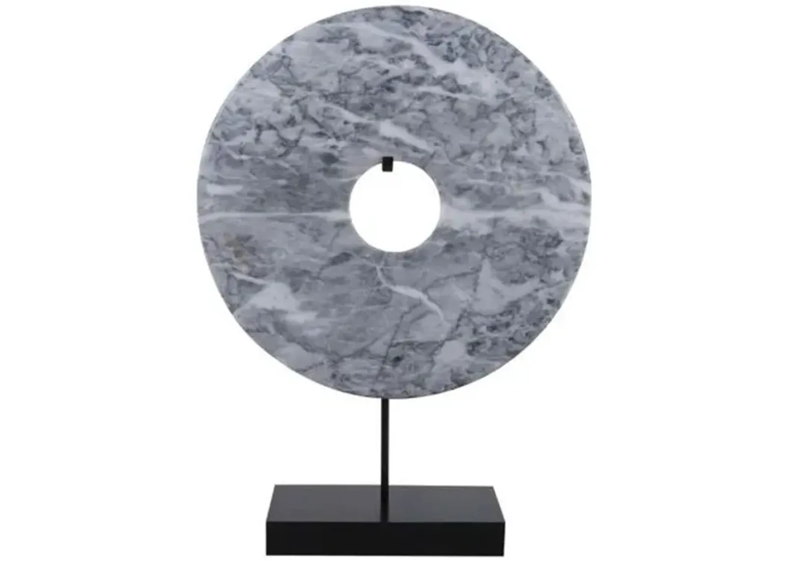 Disk Statue - Gray Jade