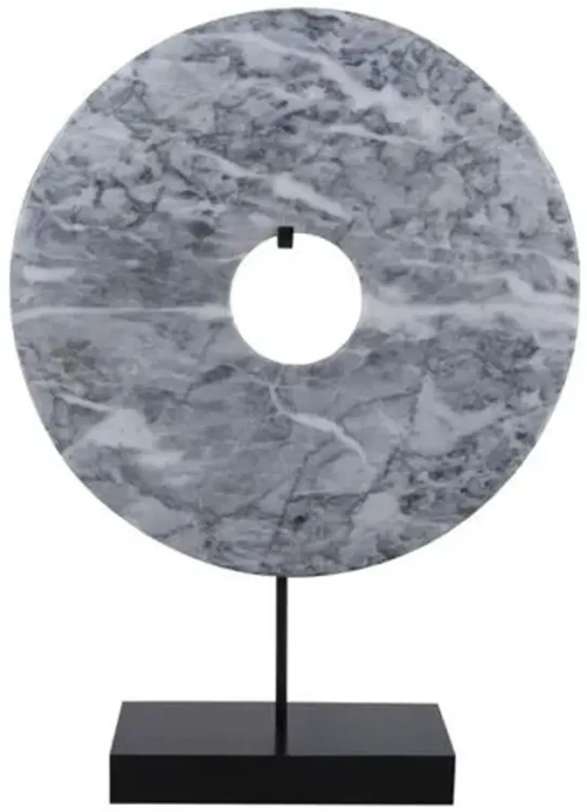 Disk Statue - Gray Jade