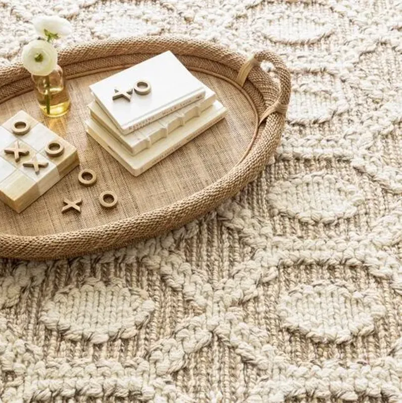 Capri Soumak Jute Rug - DASH & ALBERT - Beige - Beige