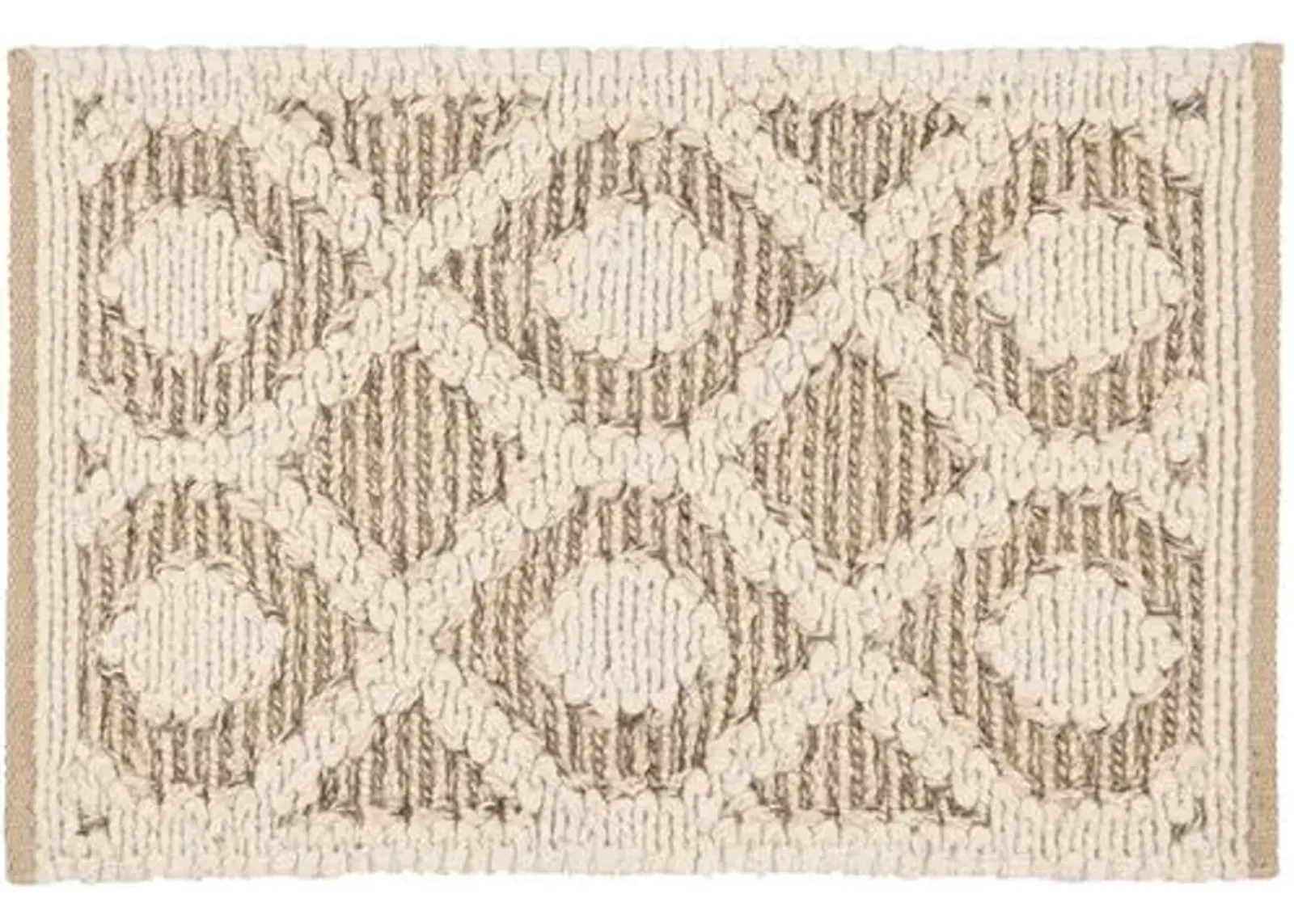 Capri Soumak Jute Rug - DASH & ALBERT - Beige - Beige