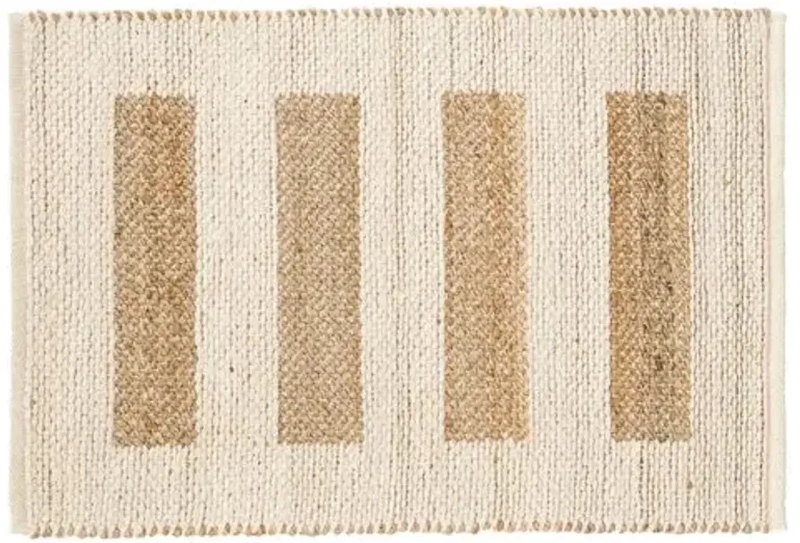 Milo Jute Reversible Rug - DASH & ALBERT - Ivory - Ivory