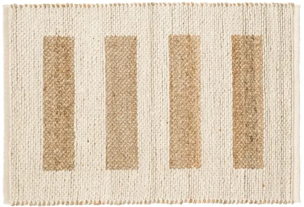Milo Jute Reversible Rug - DASH & ALBERT - Ivory - Ivory